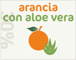 concentrati di frutta gusto arancia aloe vera